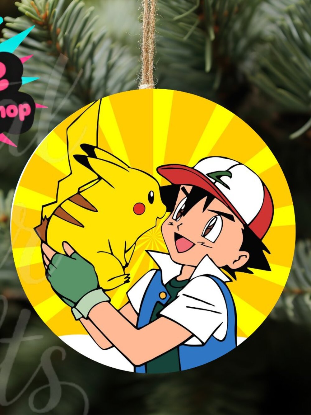 SALE! Bundle 3 FOR $19!! Pokemon Wood Ornament